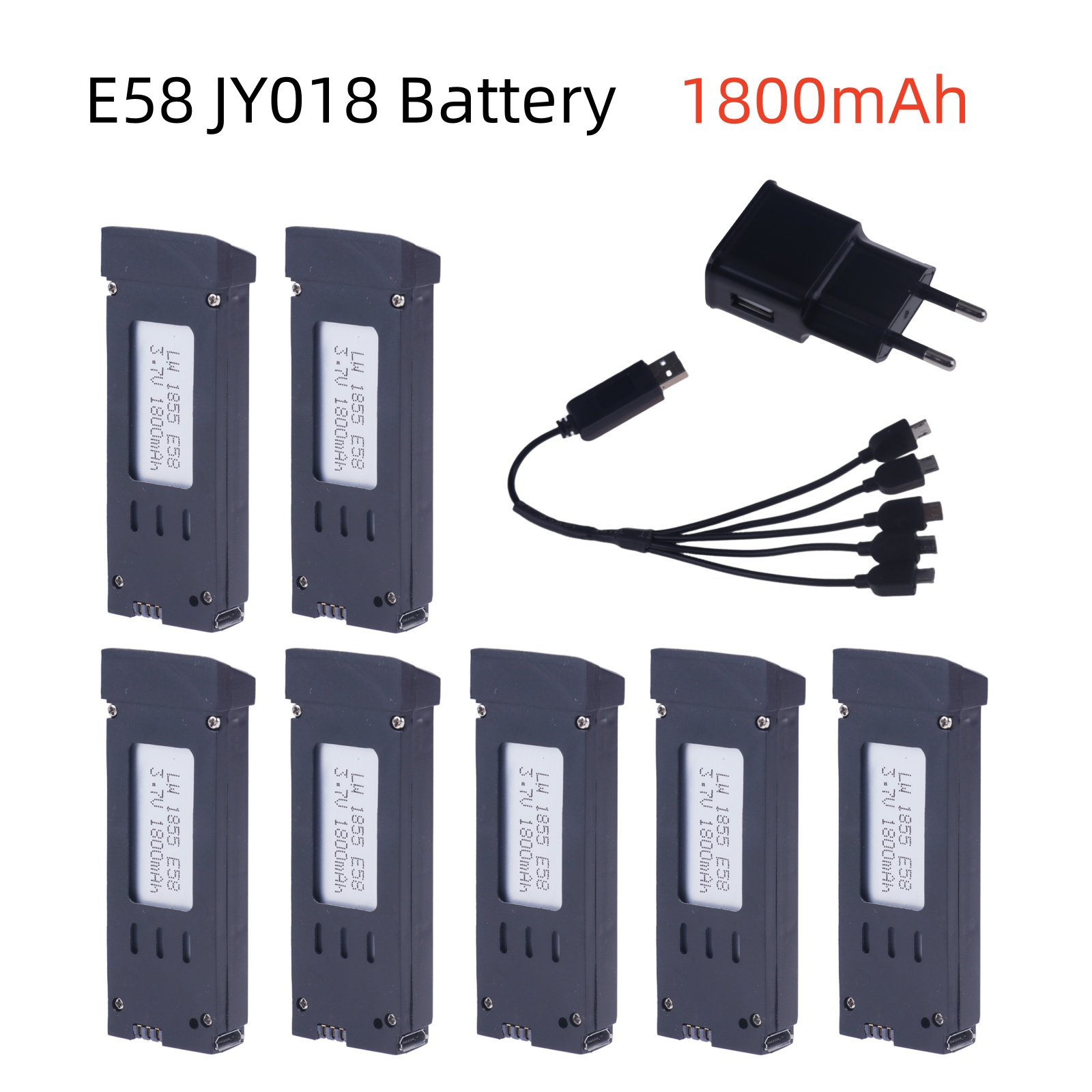 3,7 V 1800mAh RC Drone batería - Eachine Drone E58 reseña y precio