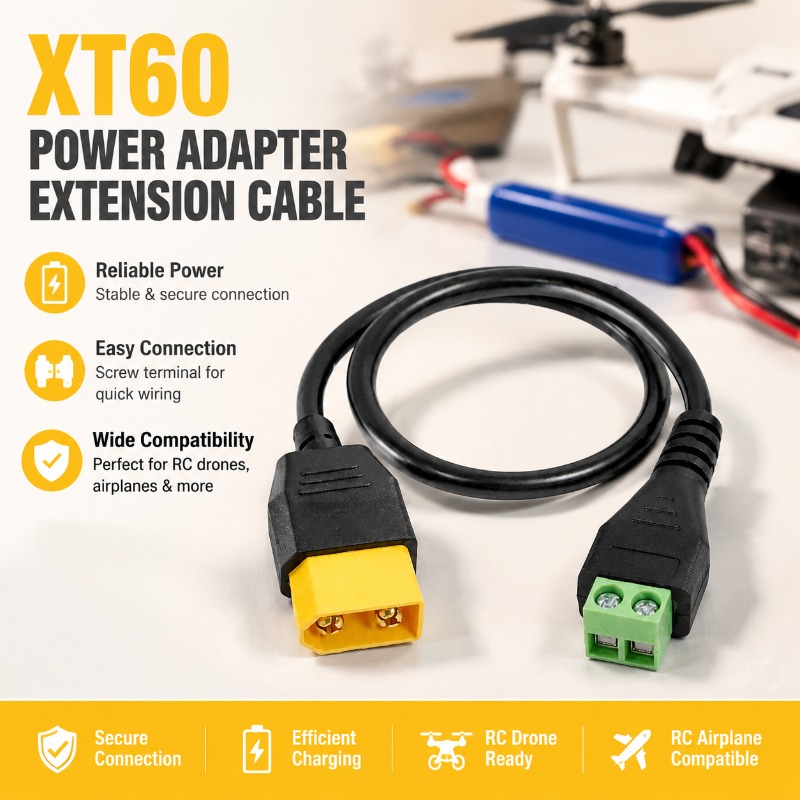 Conector XT60 Macho Hembra a C - Fpv Drone Charger reseña y precio