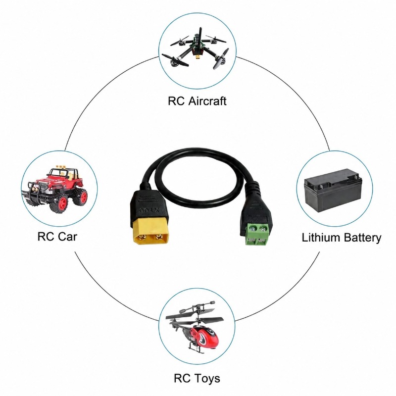 Conector XT60 Macho Hembra a C - Fpv Drone Charger reseña y precio